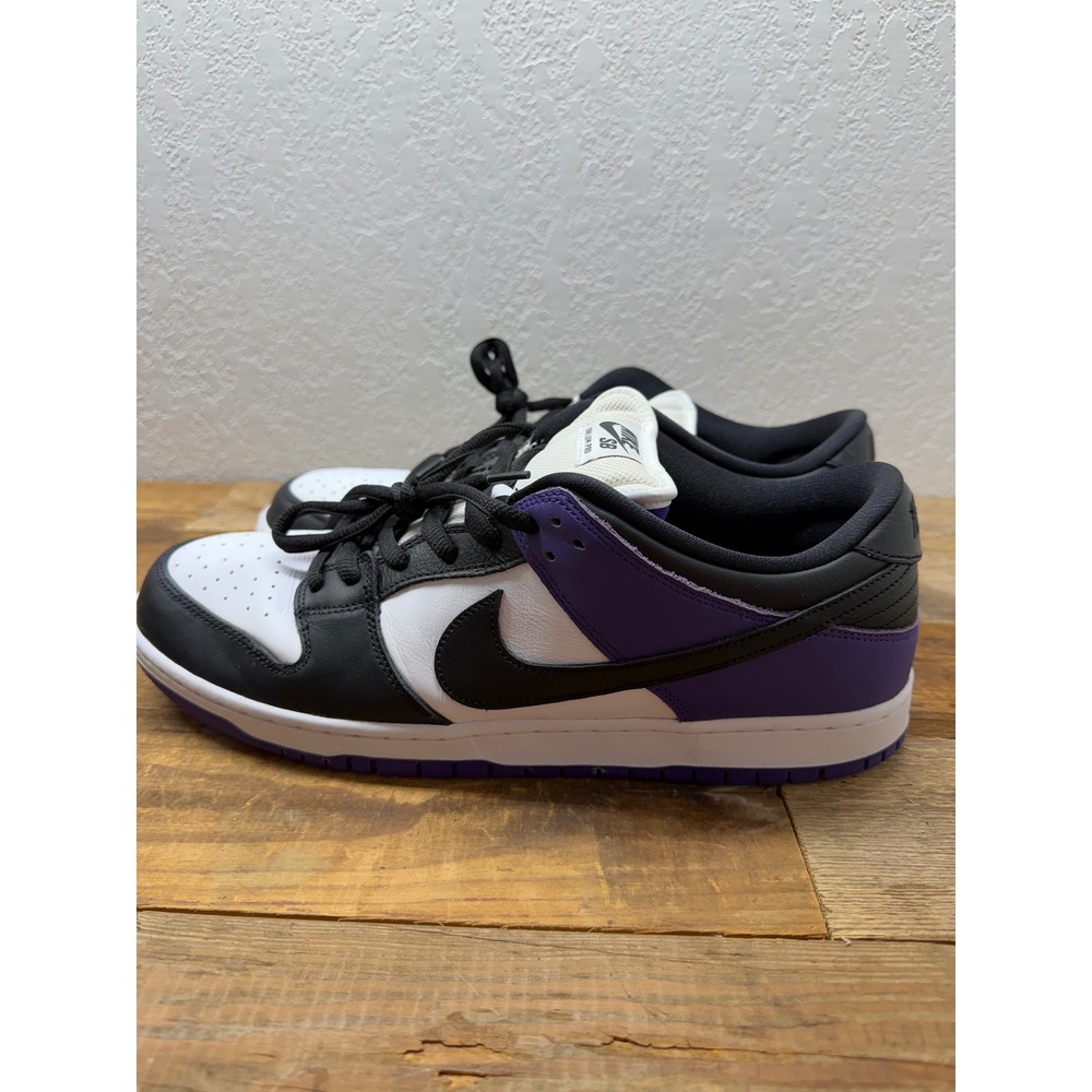 Nike SB Dunk Low Pro Court Purple Black White BQ6817-500 Mens Size 14 Sneakers
